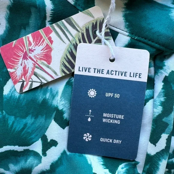 Tommy Bahama Women's Long Sleeve Full Zip Active Jacket Top Size Small Teal - Picture 14 of 17